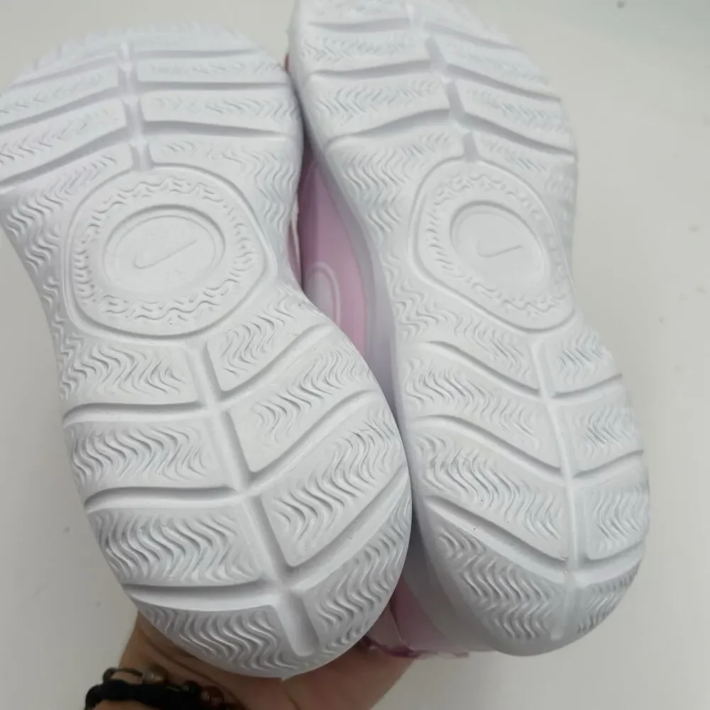 Nike Flex Runner 4 (PS) Youth Girls Size 7Y Slip-On Pink/White Sneakers New